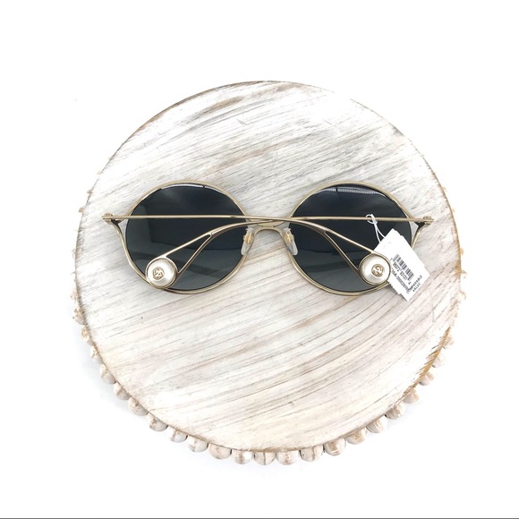 Gucci 60mm Round Gradient Lens Metal Frame Sunglasses - Picture 5 of 11